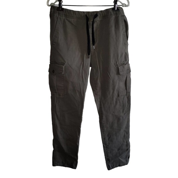 Southpole Pull-on Cargo Pants Elastic Drawstring Army Green Size L - Picture 1 of 6